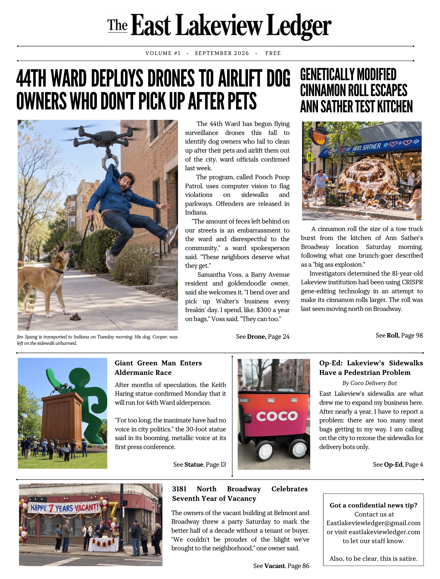 Current issue of the East Lakeview Ledger
